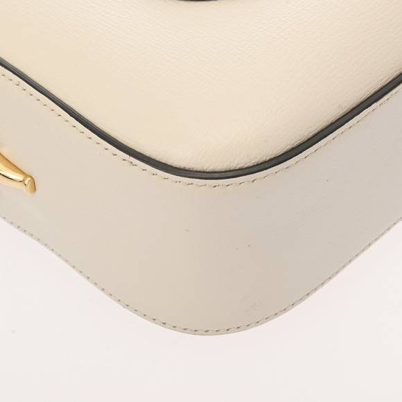 Gucci Horsebit Camera Bag White Leather Shoulder - Picture 5 of 9
